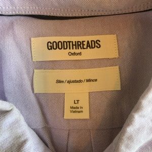 Men’s Oxford Dress Shirt Large Lavender
